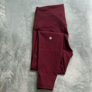 lululemon athletica Burgundy Leggings